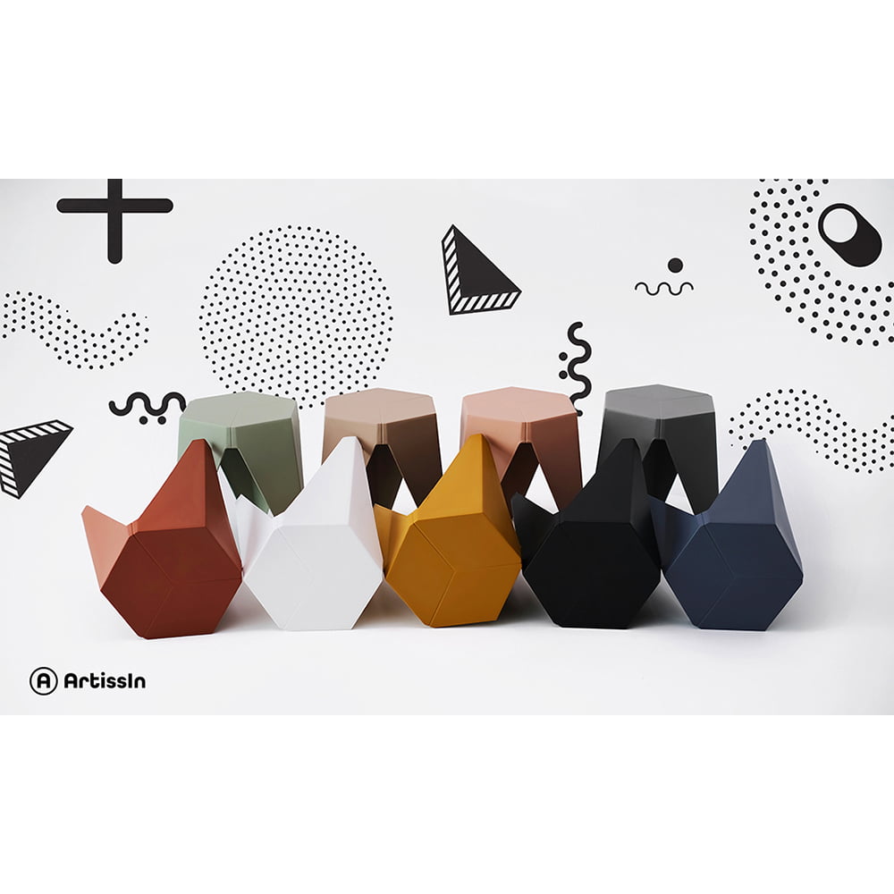 Ria 2 Set Stackable Bar Stools White - Image 8