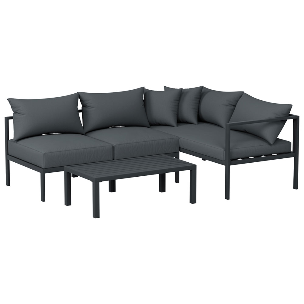 Gunilla 4 Seater Outdoor Sofa Set Black