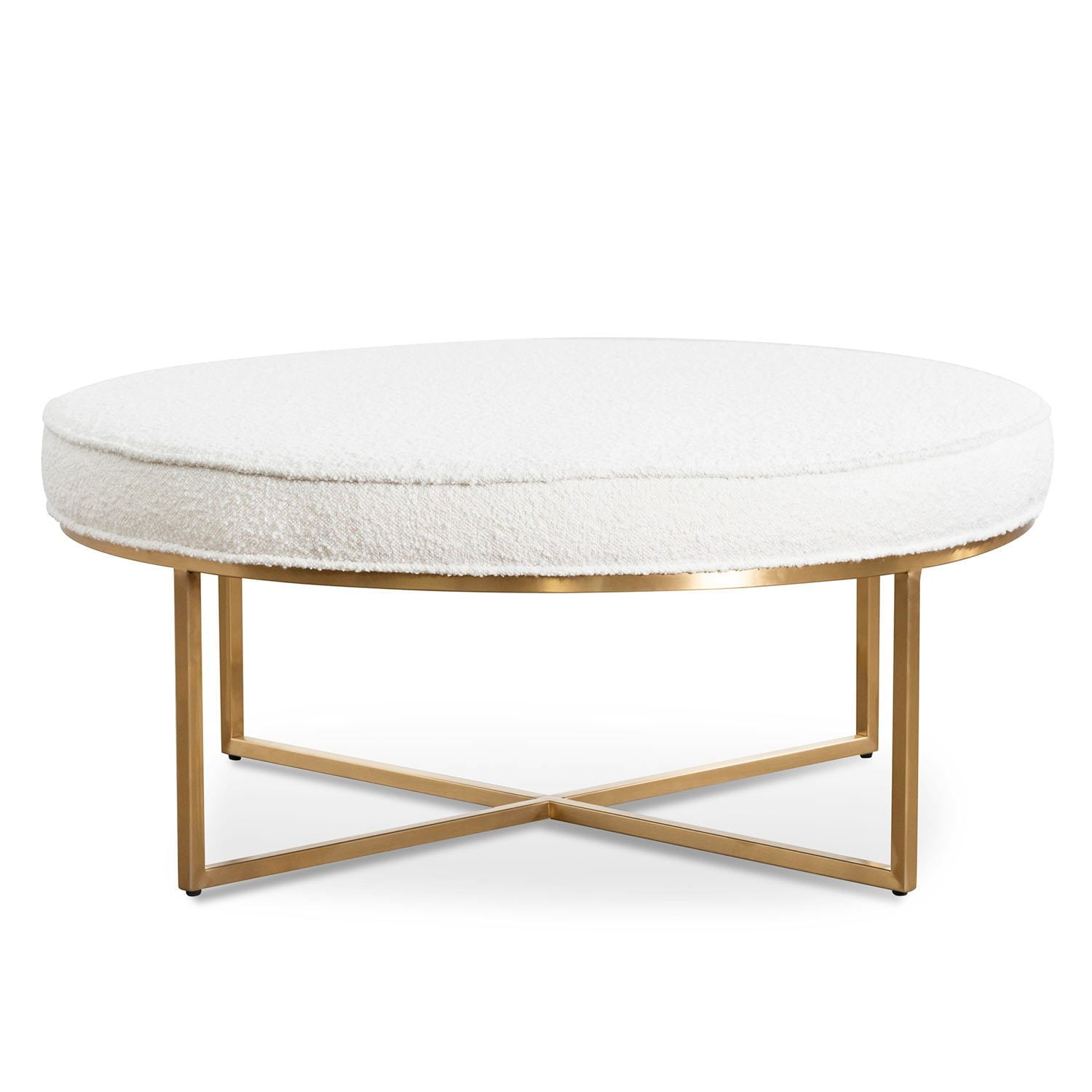 round ottoman white