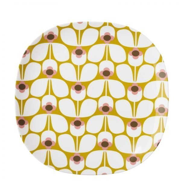 Orla Kiely Melamine Plate Large Wallflower