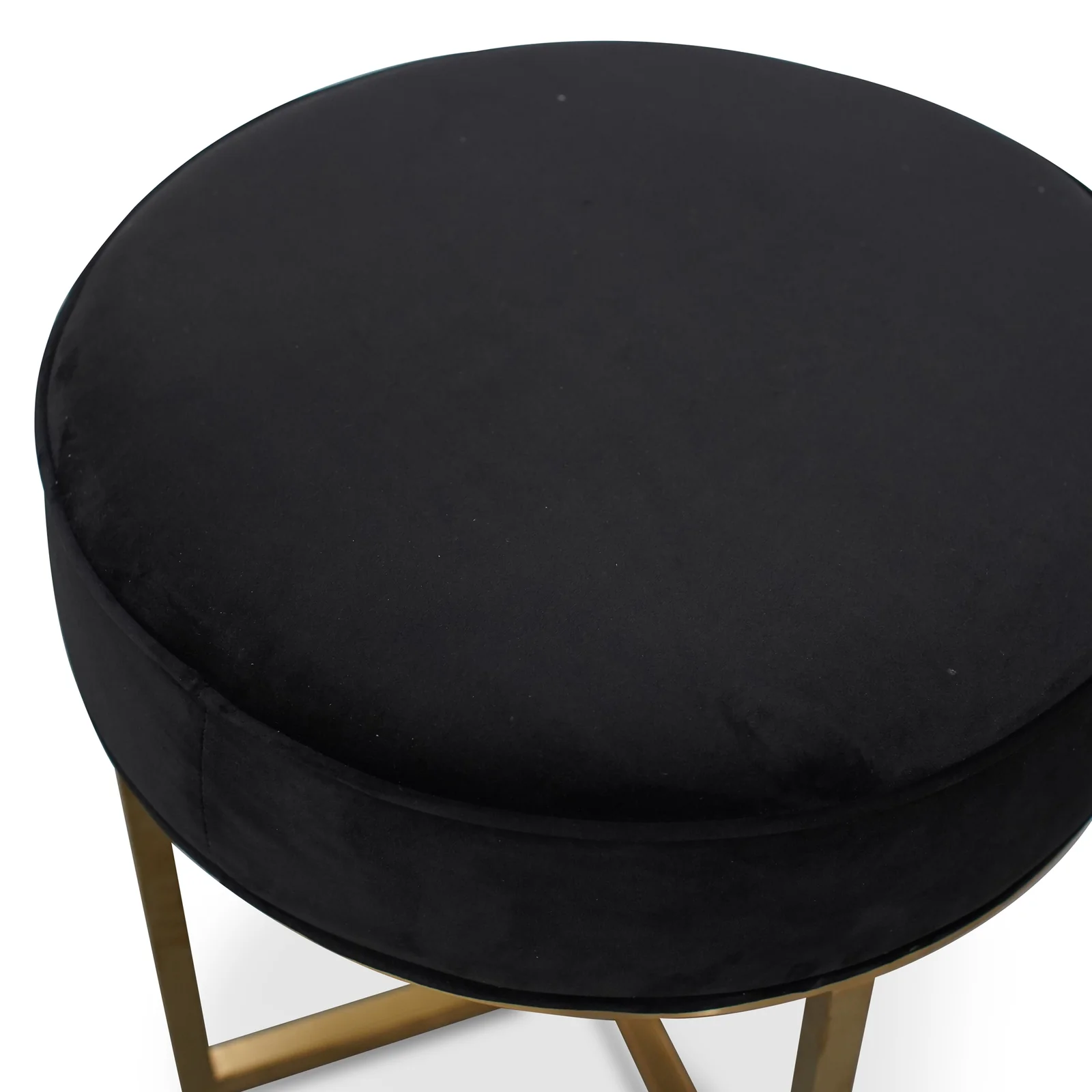 bianca 50 cm ottoman black velvet