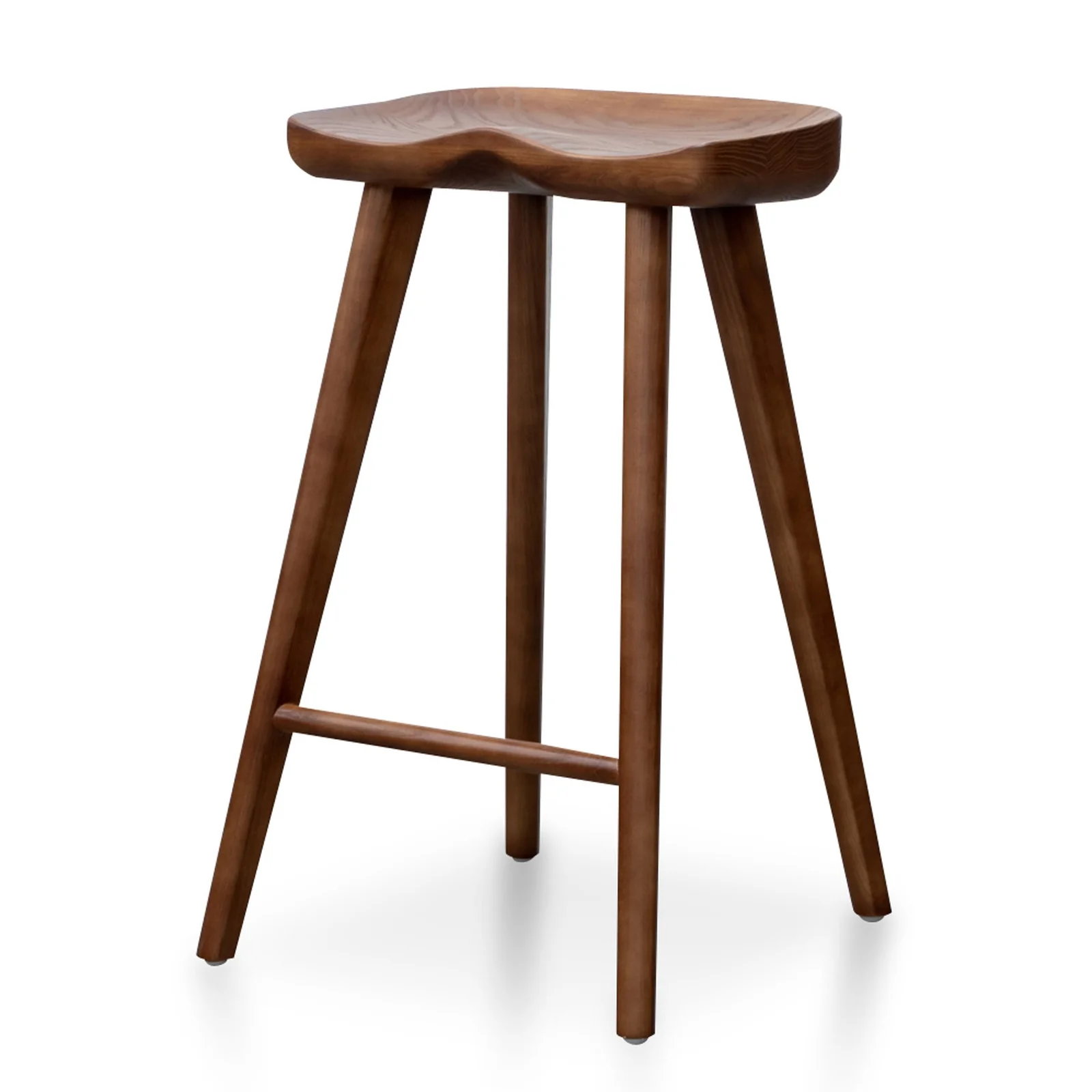 zac walnut bar stool