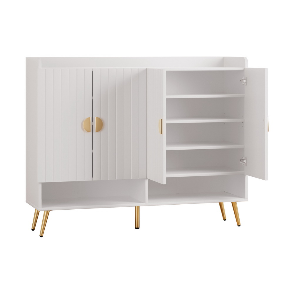 Sherazade white shoe storage cabinet 120 cm
