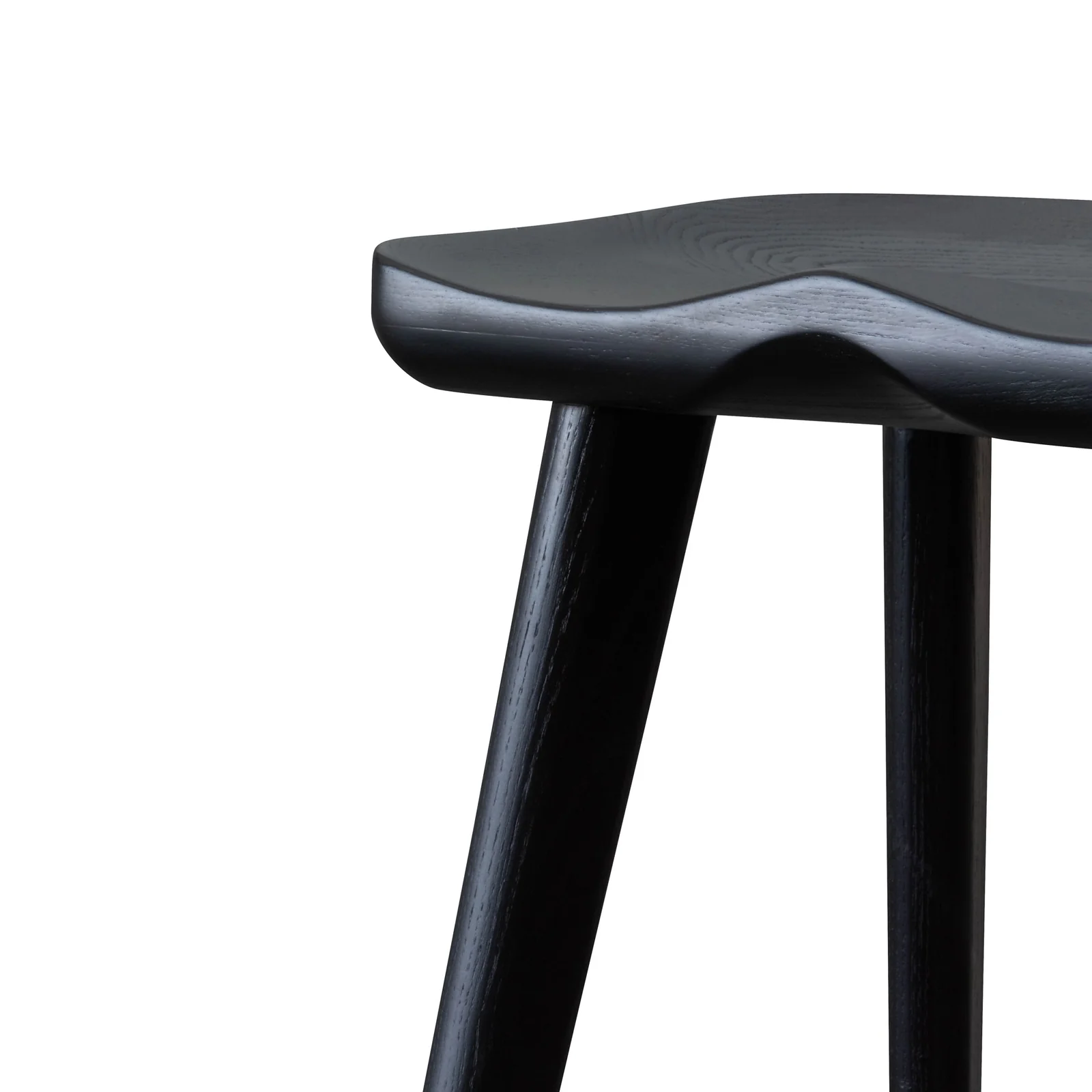 zac black wooden bar stool