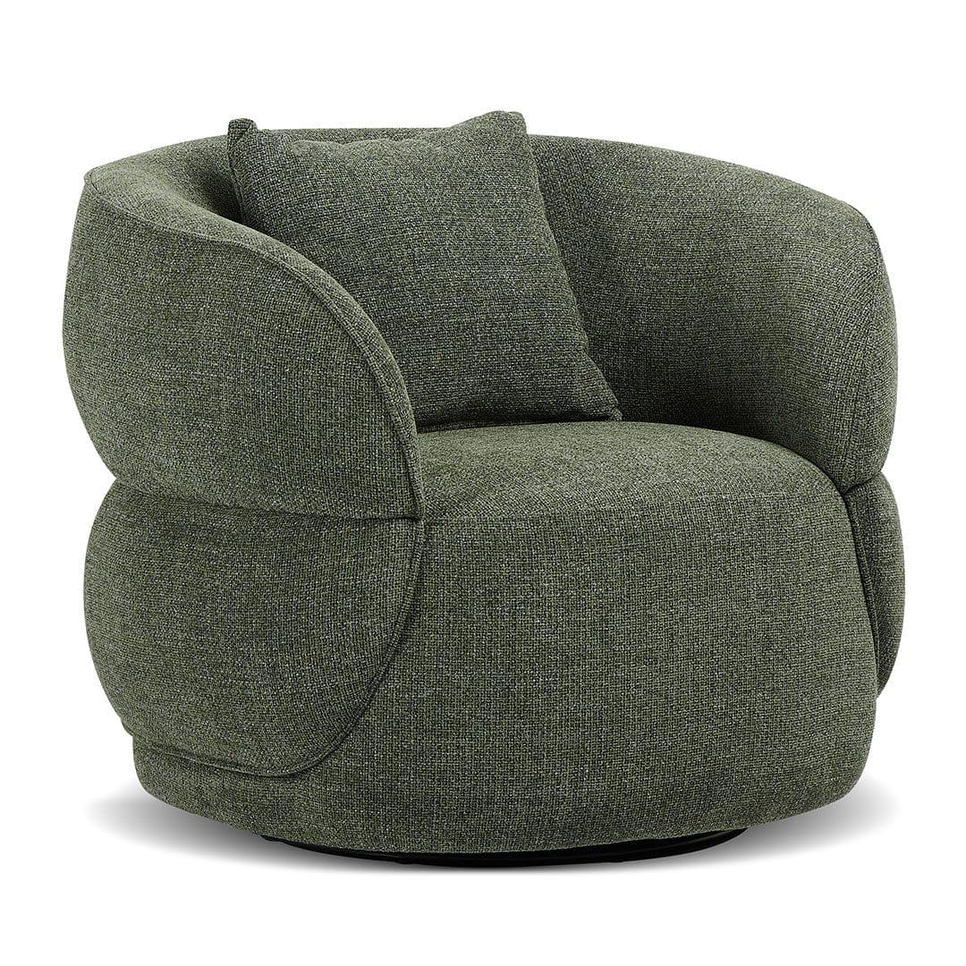 swivel armchair green