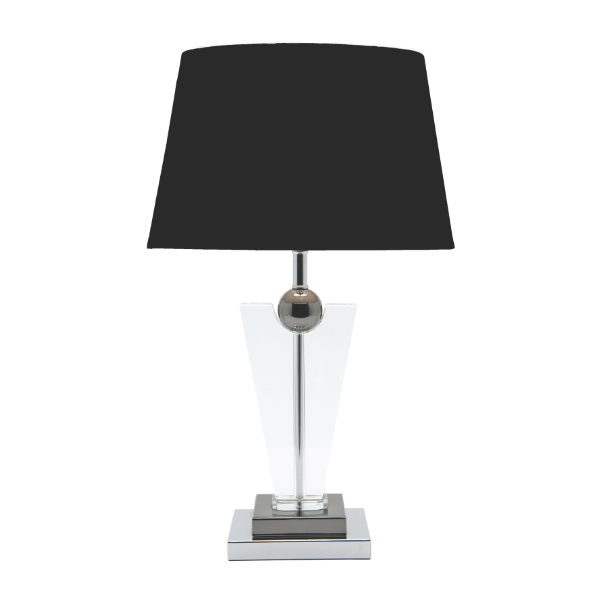 black table lamp