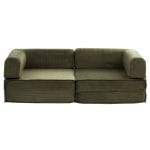 green sofa bed