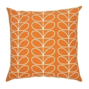 Orla Kiely Tiny Linear Stem Cushion | Orange