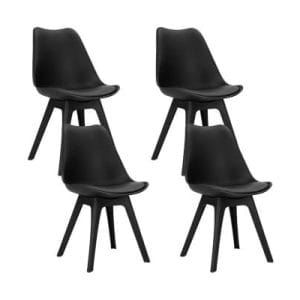 Celeste Dining Chair Black 4 Set