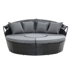Freya Outdoor Sun Lounger Charcoal