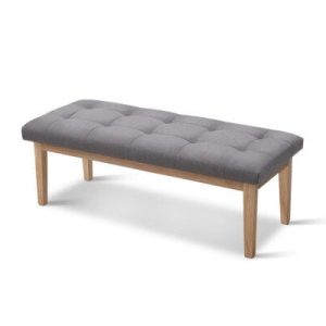 Claudia Ottoman Bench Grey