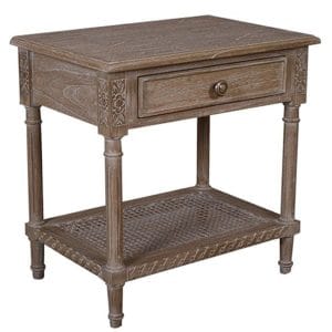 Polo Side Table Bedside Oak Wash