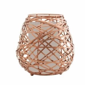 Koh Living Oval Copper Candle Holder Large