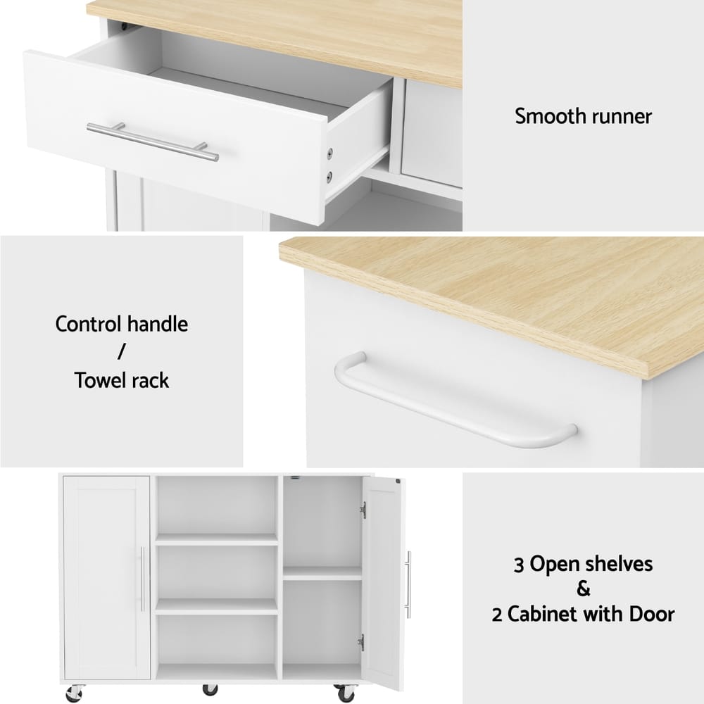 marcus kitchen island bench trolley