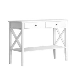 Briggitte Hall Console Table White