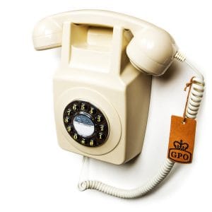 Retro GPO 746 Wall Phone Ivory