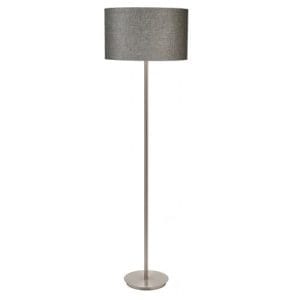 Flynn Charcoal Linen Floor Lamp