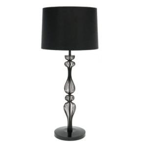 Connor Black Wire Table Lamp