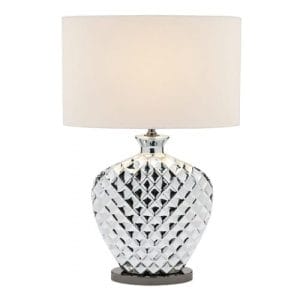 Federer Chrome Table Lamp White