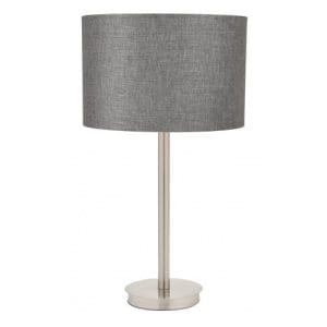 Flynn Charcoal Linen Table Lamp