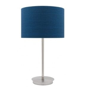 Flynn Fibre Blue Table Lamp