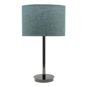 Flynn Linen Turquoise Table Lamp