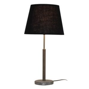 Jenkins Black Table Lamp Linen Shade