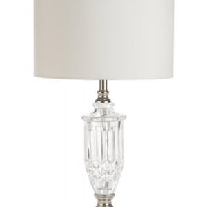 Janelle Silver White Table Lamp