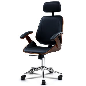 Jansen Mid Century Modern Office Chair Black