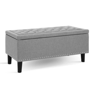 Anais Storage Ottoman Grey