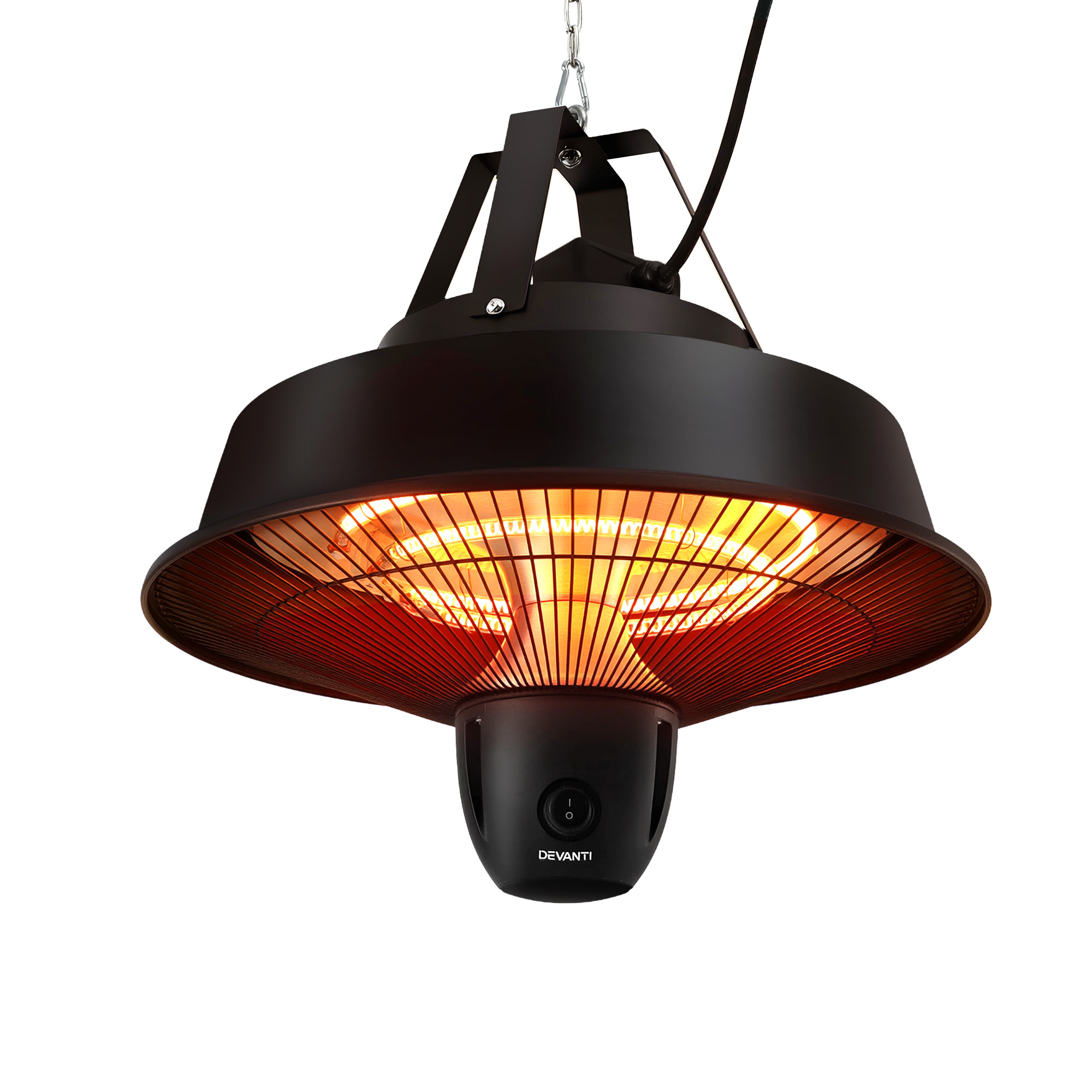 rustic outdoor heater black