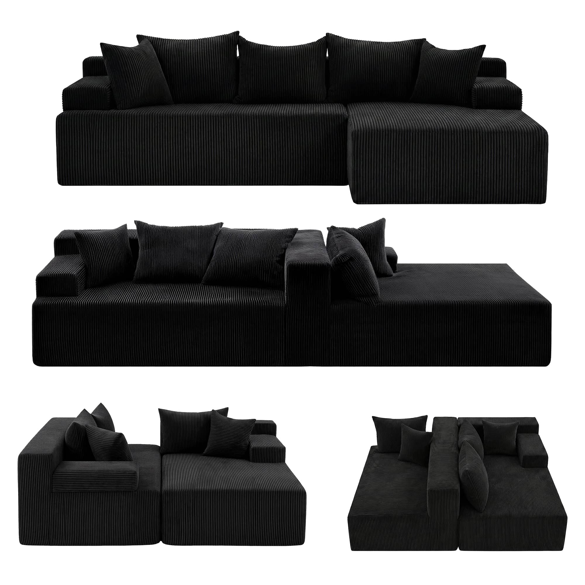 allegra sofa bed black