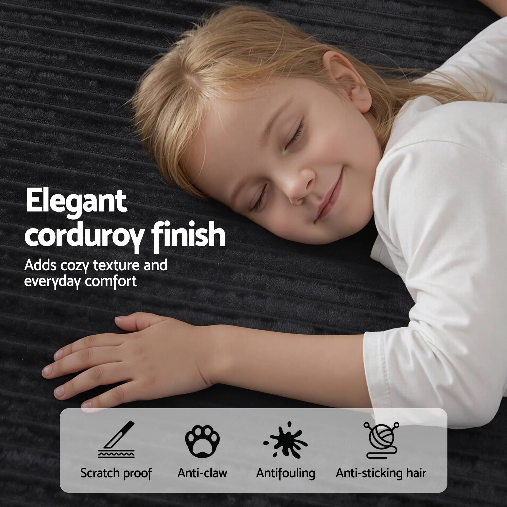 allegra sofa bed black