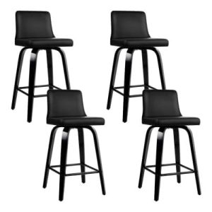 Sylvester Black Bar Stools 4