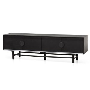 Ines Black 180cm Entertainment Unit