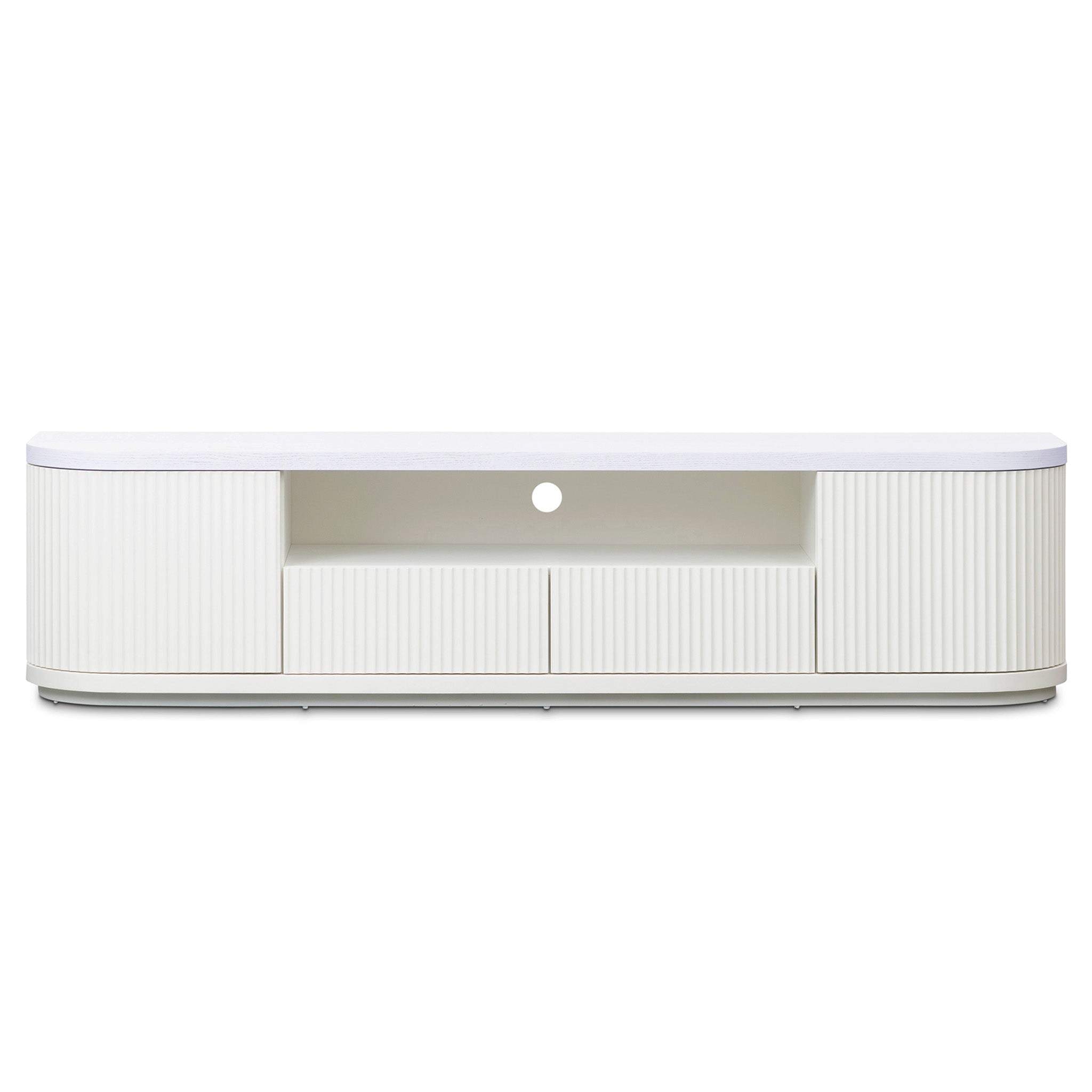 white tv unit