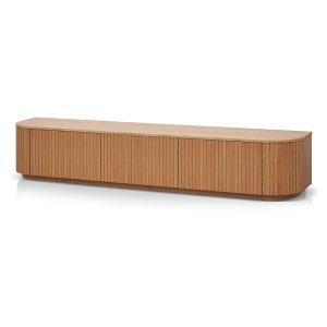 Brita Unit 240cm Entertainment Unit Natural Oak