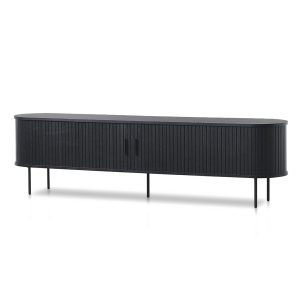 Nathan Unit 160cm Entertainment Unit Black Stone