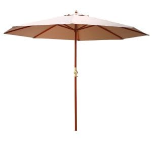 Outdoor Beige Cantilever Umbrella
