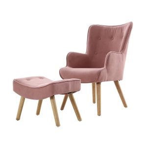 Sven Lounge Arm Chair Blush