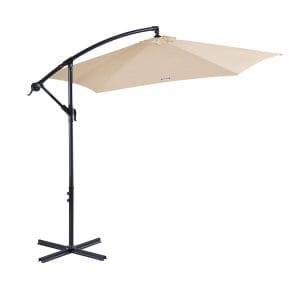 Outdoor Umbrella Cantilever Garden Shade Beige