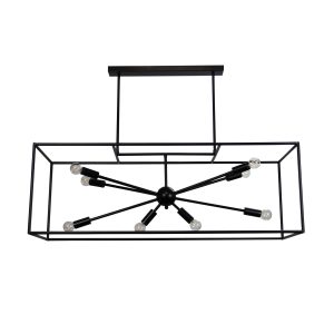 Antonia 8 Light Pendant Black