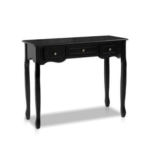 Audrey French Provincial Console Table Black