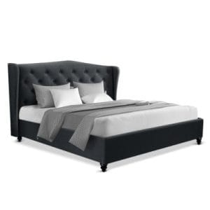 Bella French Provincial Bed Charcoal