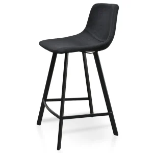 Gemma Modern Bar Stool Black Set 2