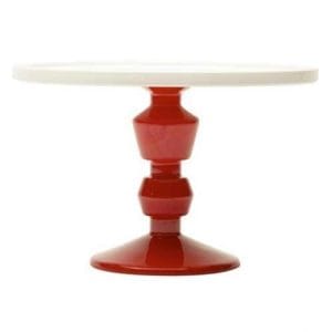 Jansen Cake Stand Red Medium