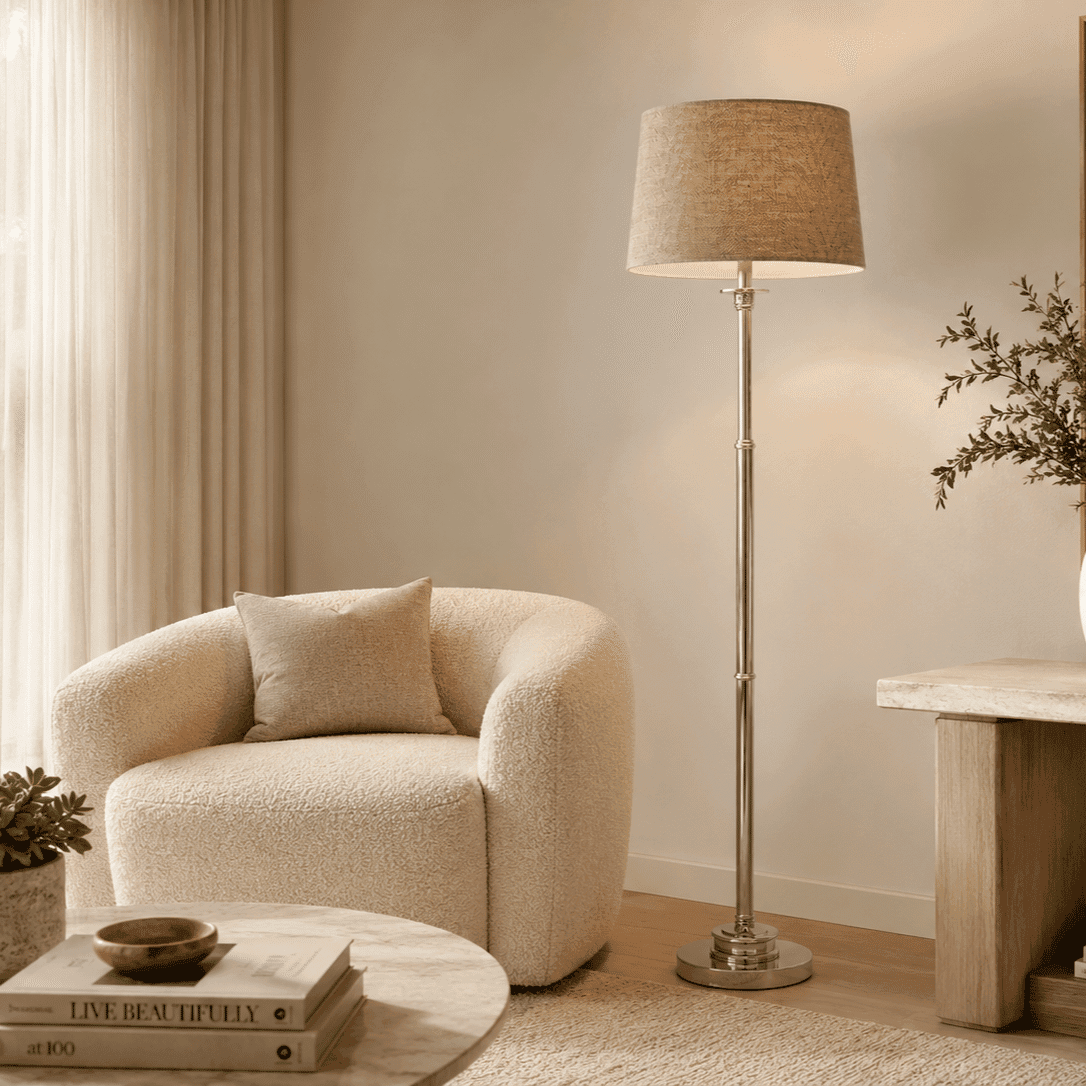 nickel floor lamp