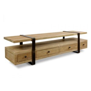 Lotte 180cm Reclaimed Elm TV Entertainment Unit
