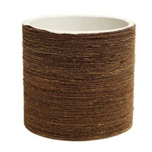 Koh Oohh Planter Pot | Corrugated | White | Large