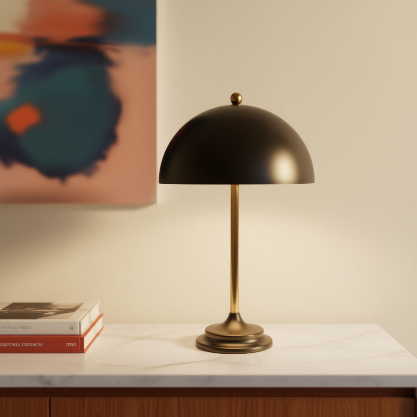 black mushroom table lamp